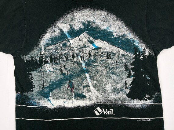 Vintage Skiing Shirt Vail Colorado 80s V7 - image 3