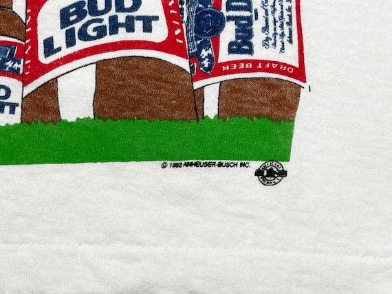 Vintage Bud Bowl Shirt 90s Budweiser Bud Light Be… - image 5