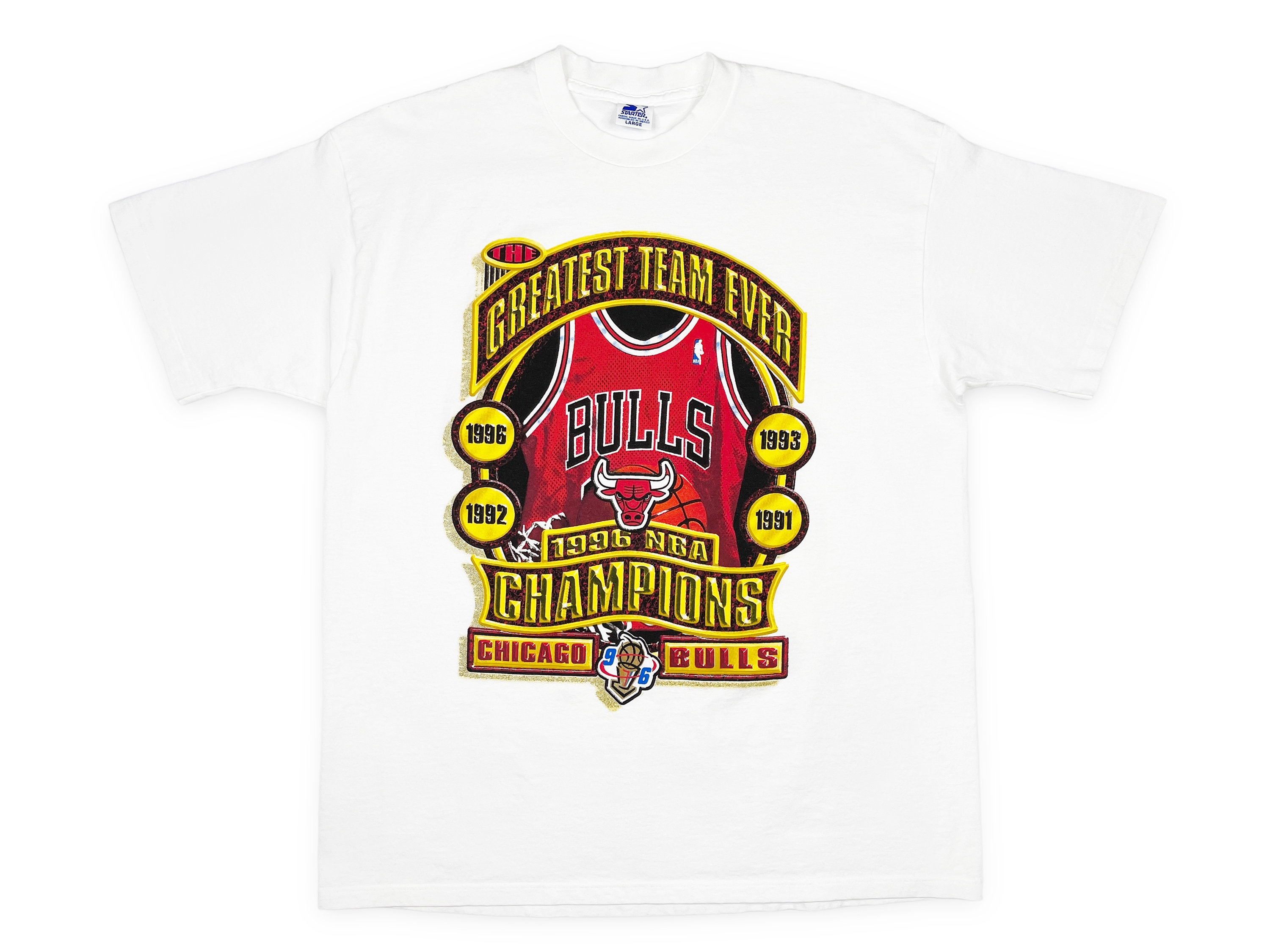 Chicago Bulls: Classic Crest T-Shirt L / White