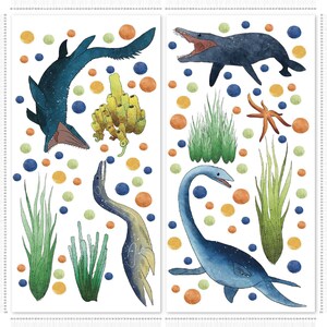 Watercolor Dinosaur Wall Decal: Kids Nursery Decor