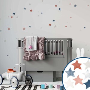 Star Wall Decals: Hand-Drawn Nursery Stickers, Removable