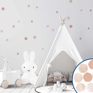 Polka dot muur sticker, stippen sticker, kinderen muur sticker, kinderkamer muur sticker