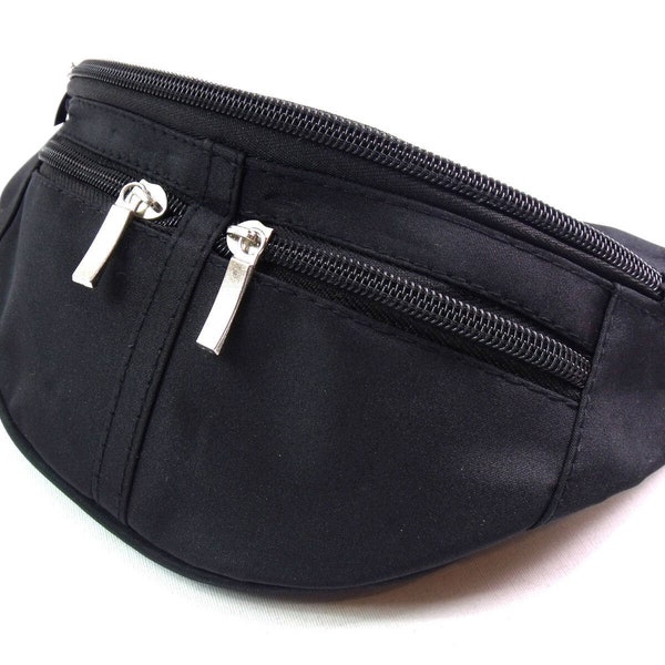 New lightweight black travel money belt bum bag travel holiday bag waist bag