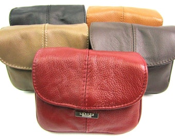 Ladies womens new soft genuine leather very small shoulder crossover body handbag bag purse
