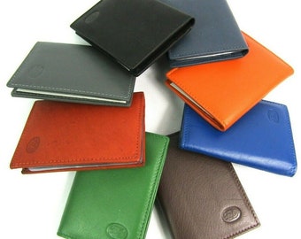 Nouveau porte-cartes unisexe en cuir de couleur super doux et porte-cartes de crédit
