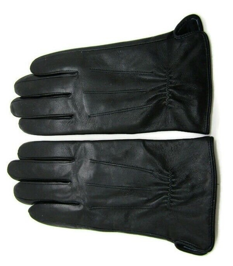 New mens premium high quality super soft real leather gloves lined winter warm 画像 5