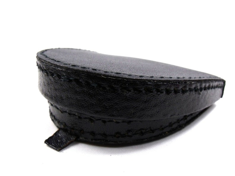 New high quality genuine leather coin tray purse change wallet pouch image 4