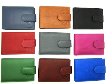 Mens ladies new super soft genuine leather credit card id holder  holds 16 cards