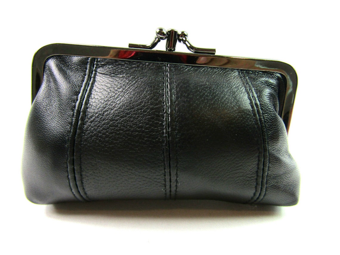 Ladies Womens Quality Real Super Soft Leather Purse Clip Top - Etsy UK