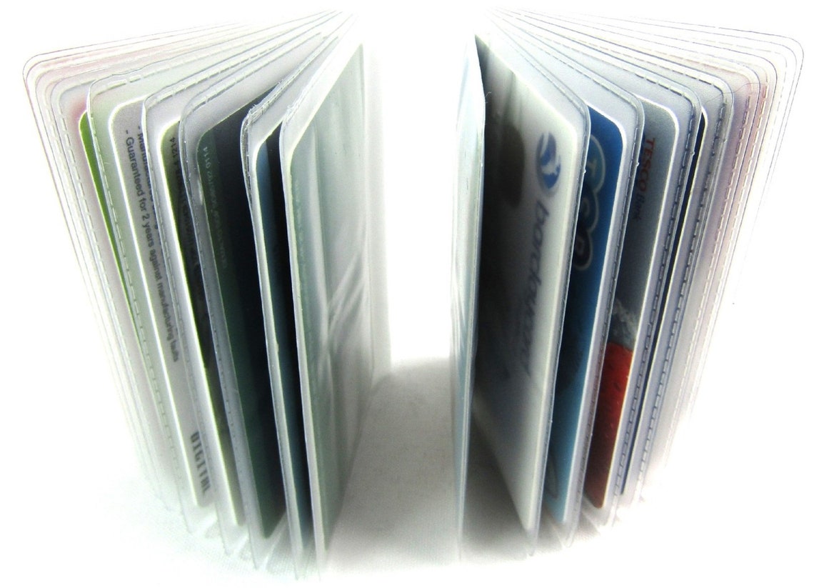 New replacement credit card holder plastic sleeves inserts Etsy