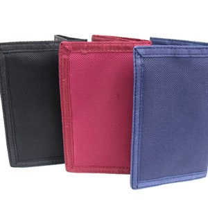 Unisex quality trifold canvas rippa sports wallet credit card holder purse pouch image 1