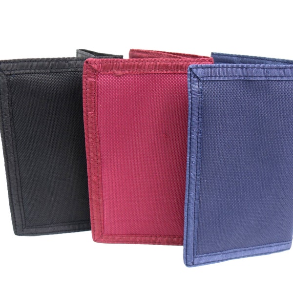 Unisex quality trifold canvas rippa sports wallet credit card holder purse pouch