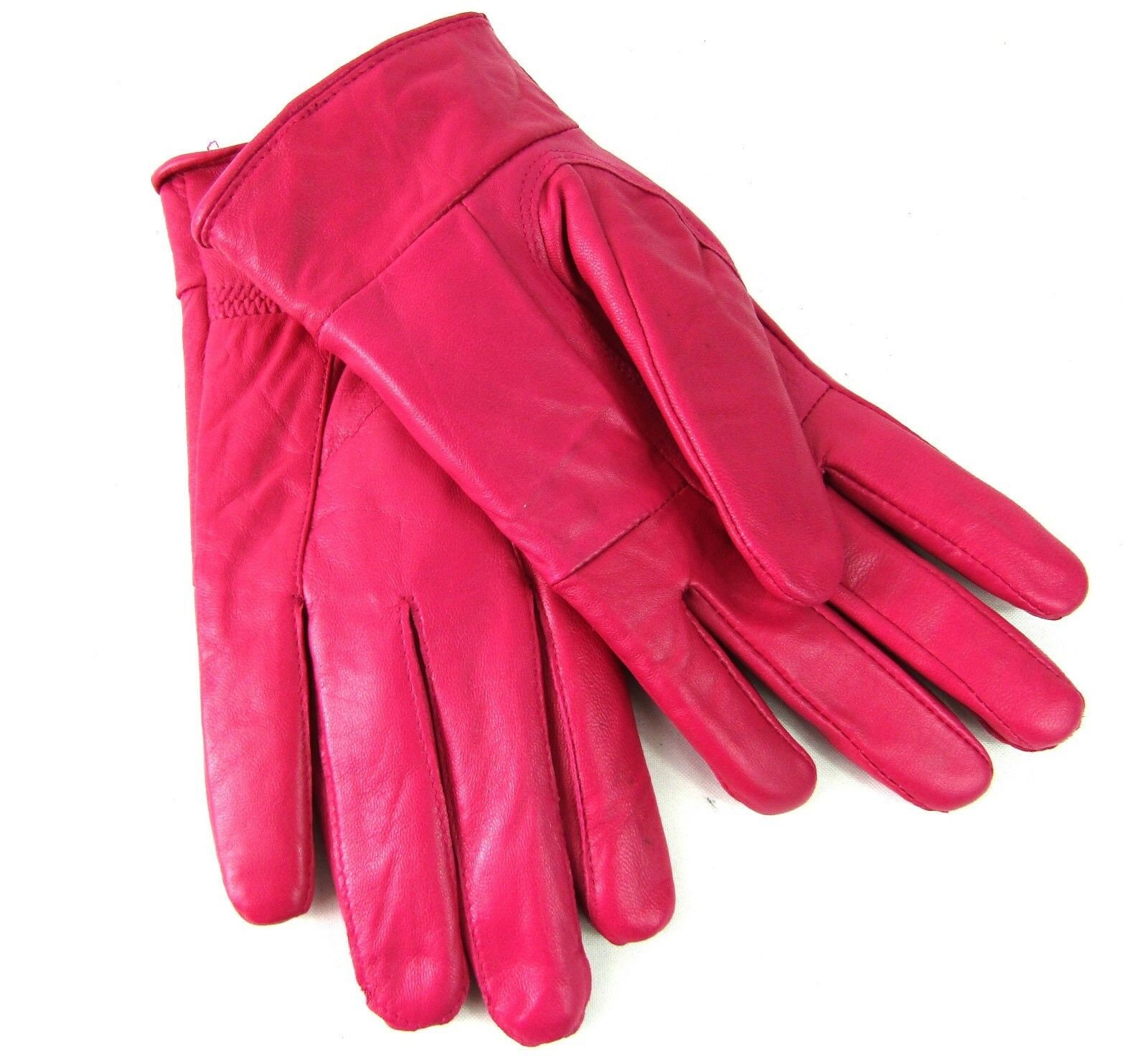 Womens New Super Soft Real Leather Fully Lined Gloves Various Colours