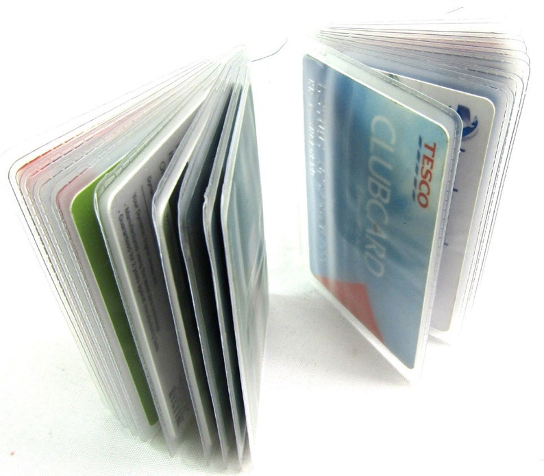 New replacement credit card holder plastic sleeves inserts Etsy