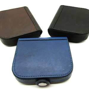 Unisex new high quality real leather coin tray money note pouch wallet purse card holder