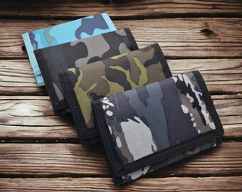 Unisex camouflage style canvas wallet coin pouch credit card holder Rippa Wallet