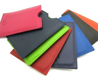 New real leather passport holder travel wallet holiday documents rfid blocking
