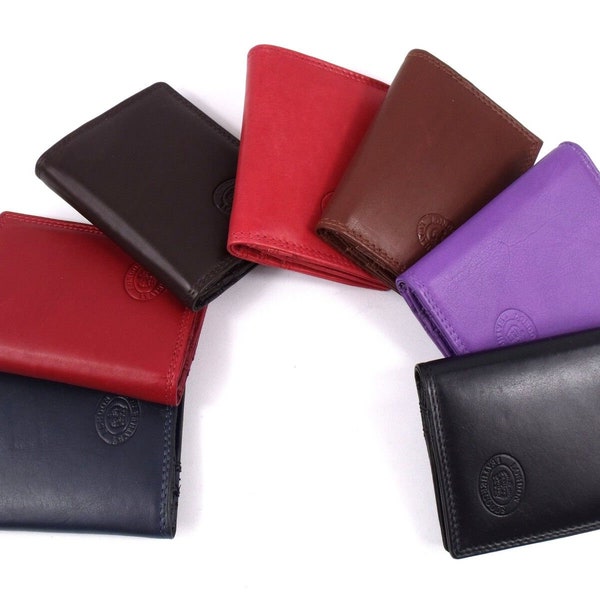 Unisex new premium super soft genuine leather credit card holder wallet purse