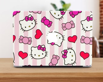 Pink Kitty Macbook Air Case Cartoon Kitten Macbook Pro 13 Case Colorful Macbook Pro 13 2017 Macbook 12 Case Protective Case For M2 Air A2681