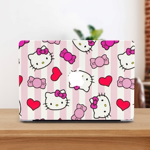 Pink Kitty Macbook Air M4 Case Cartoon Kitten Macbook Pro 14 Case Colorful Macbook 2025 Case Macbook 12 Case Protective Case For M3 A3112