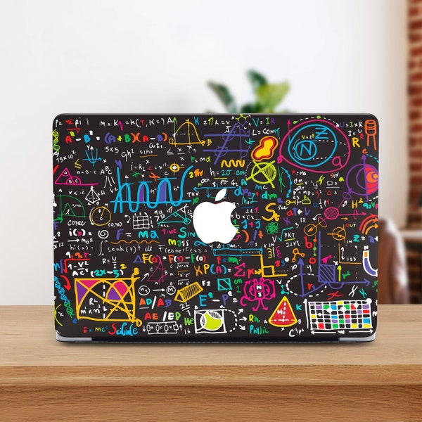 Formules scientifiques Coque Macbook Pro 13 Graphiques mathématiques Coque Macbook Air M2 Graphiques colorés Coque Macbook Pro 16 Équations géométriques et physiques