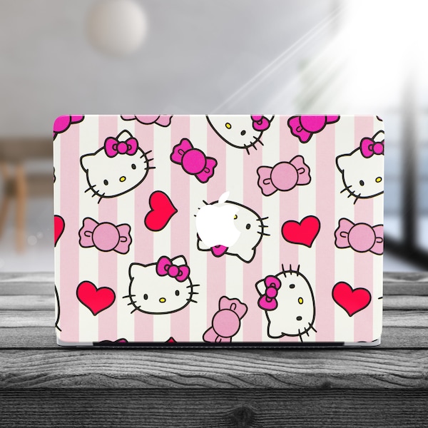 Macbook Air M3 Case Pink Kitty Cartoon Macbook Pro 14 Case Cute Macbook Pro 16 Case Macbook Air 15 Case Macbook A3113 Case Air A3114 2023