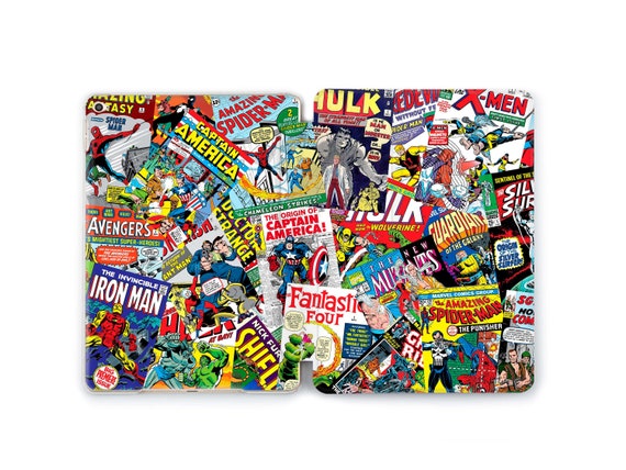 Comics iPad Case Superheroes iPad Pro 11 Case Colorful iPad Air 5 Case with Pen Holder iPad 10.9 Case iPad 9 Case iPad 2024 Case Smart Cover
