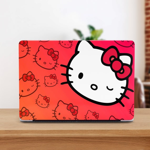 Cute Cartoon Kitty Macbook Case Pink Kitty Macbook Air 15 Case Macbook Pro 14 Case Macbook M4 Case Macbook 12 inch Case Macbook Pro 16 Case