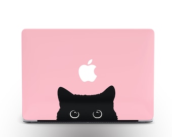 猫好きのためのMacBook Pro 16ケース / かわいい黒猫のMacカバー