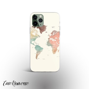 Etui na iPhone'a 16+ z mapą świata Etui na iPhone'a 14 Etui na iPhone'a 15 Etui na iPhone'a 13 z mapą Ziemia Etui na iPhone'a 16 Pro Etui podróżne na iPhone'a 11 Etui na iPhone'a 12