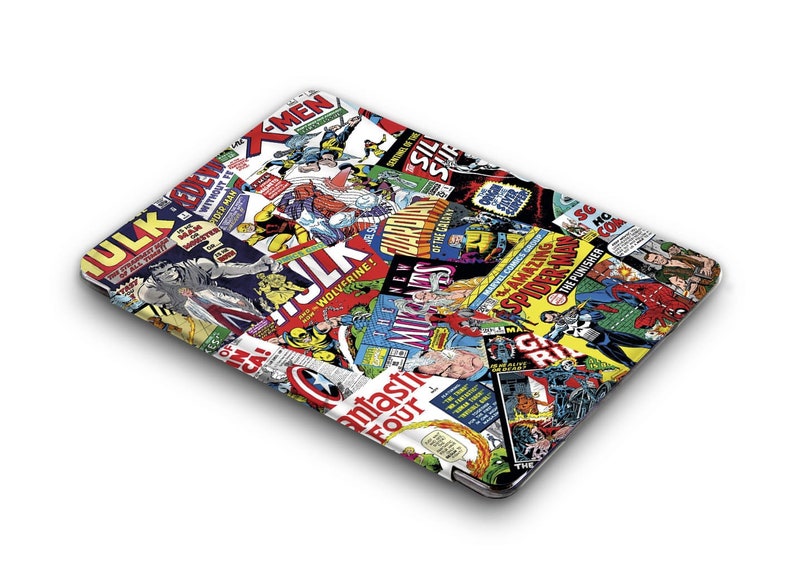 Puede incluir: Un collage de portadas de c&oacute;mics con varios superh&eacute;roes de Marvel, incluyendo Hulk, Wolverine, Spider-Man y Capit&aacute;n Am&eacute;rica. Las portadas son de varios colores, incluyendo rojo, azul, amarillo y verde.