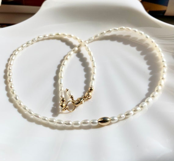 Choker oro \u0026 Perlas Pearls Necklace 