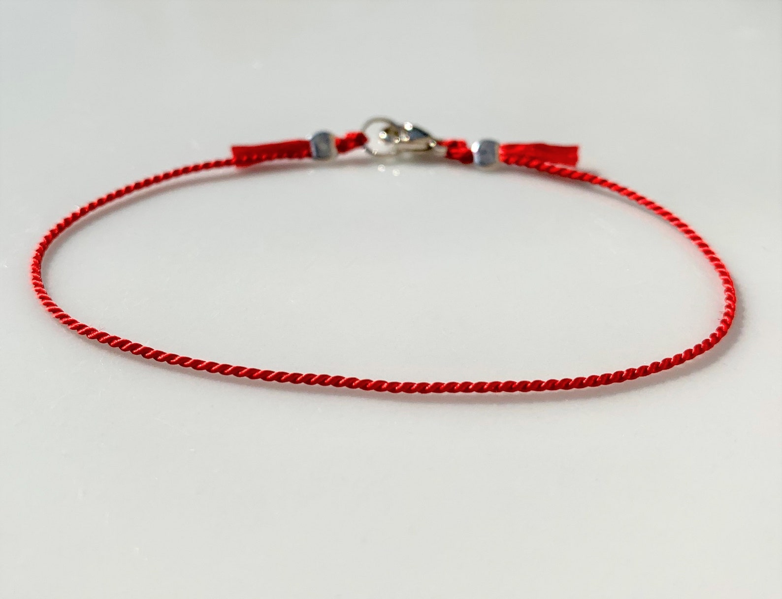 Silk Bracelet Red string Bracelet. Etsy