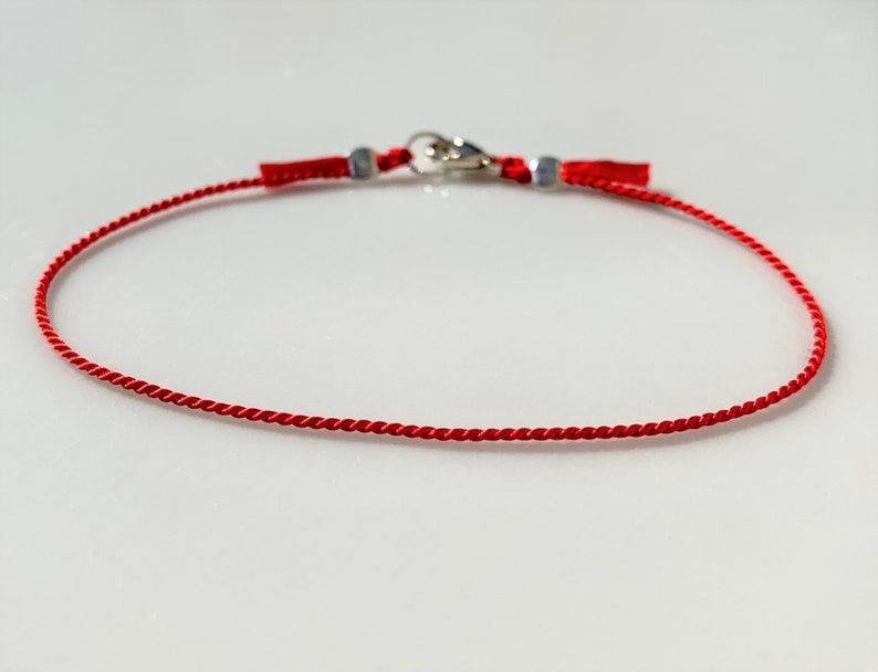 Silk Bracelet Red string Bracelet. Etsy