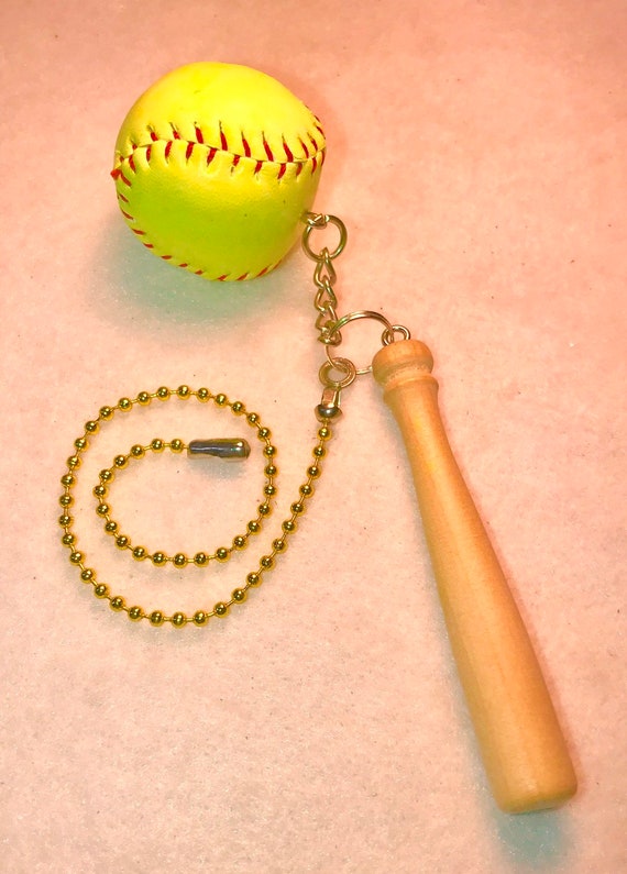 Soccer Ball Baseball Bat Softball Ball Ceiling Fan Pull Chain Light Pull Chain