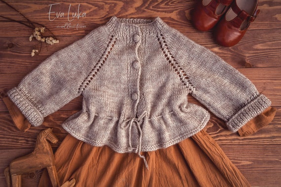 Happy childhood Baby Boys Girls 1-5 Years Sweater Cardigans Cotton Knit Sweater Red//Black//Grey//Yellow