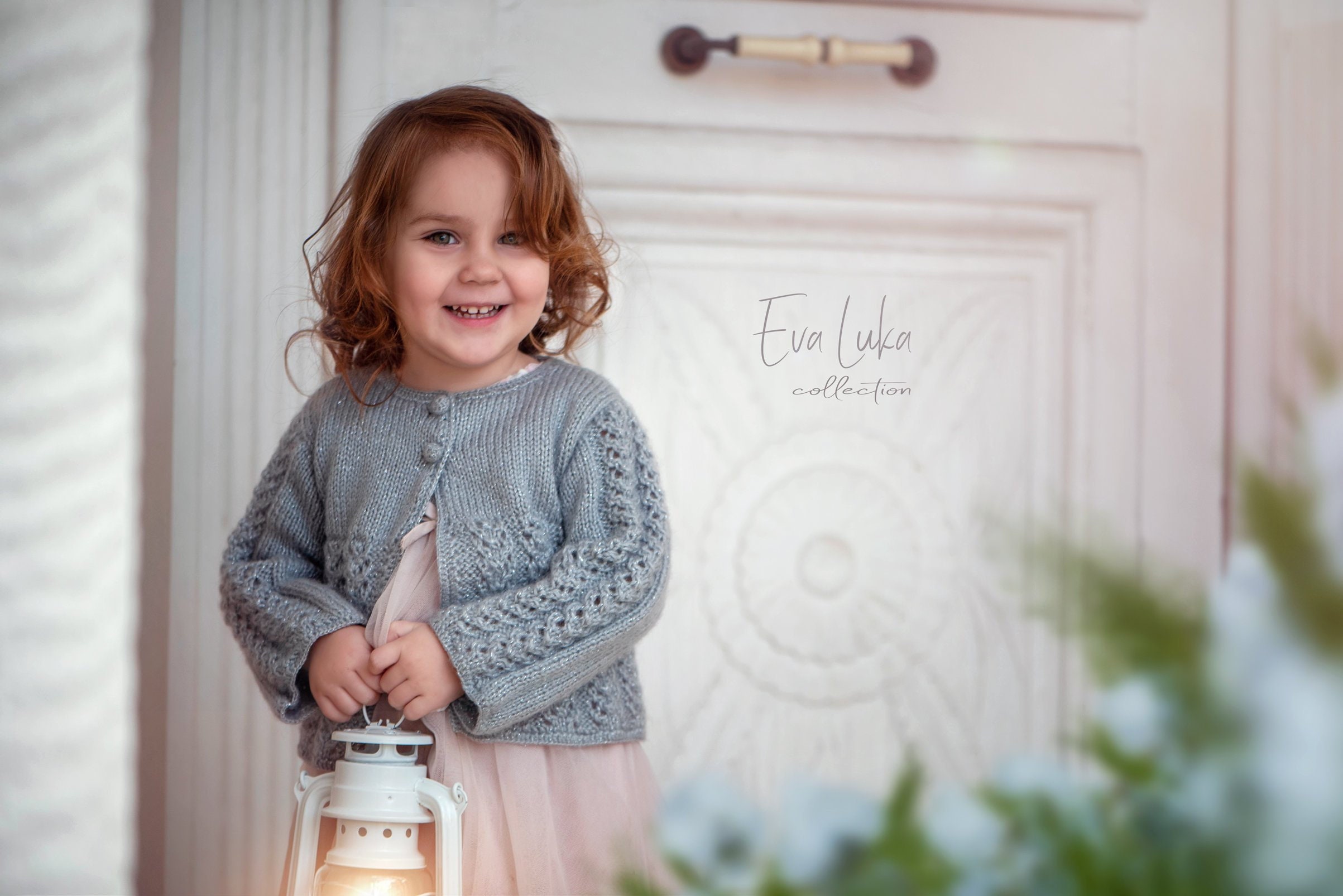 Girls Silver Cardigan Knit Sweater Toddler Cardigan Girls Etsy