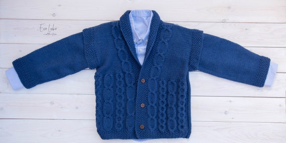 Boys blue cardigan, Boys sweaters Kids cardigan Boys holiday sweater, boys cable knit sweater