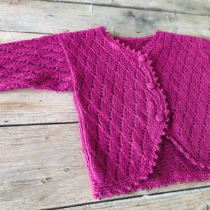Mohair cardigan, hand knit sweater, handmade clothing image 4