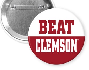 BEAT CLEMSON Alabama Crimson Tide Football 2.25" Gameday Button Pin Badges