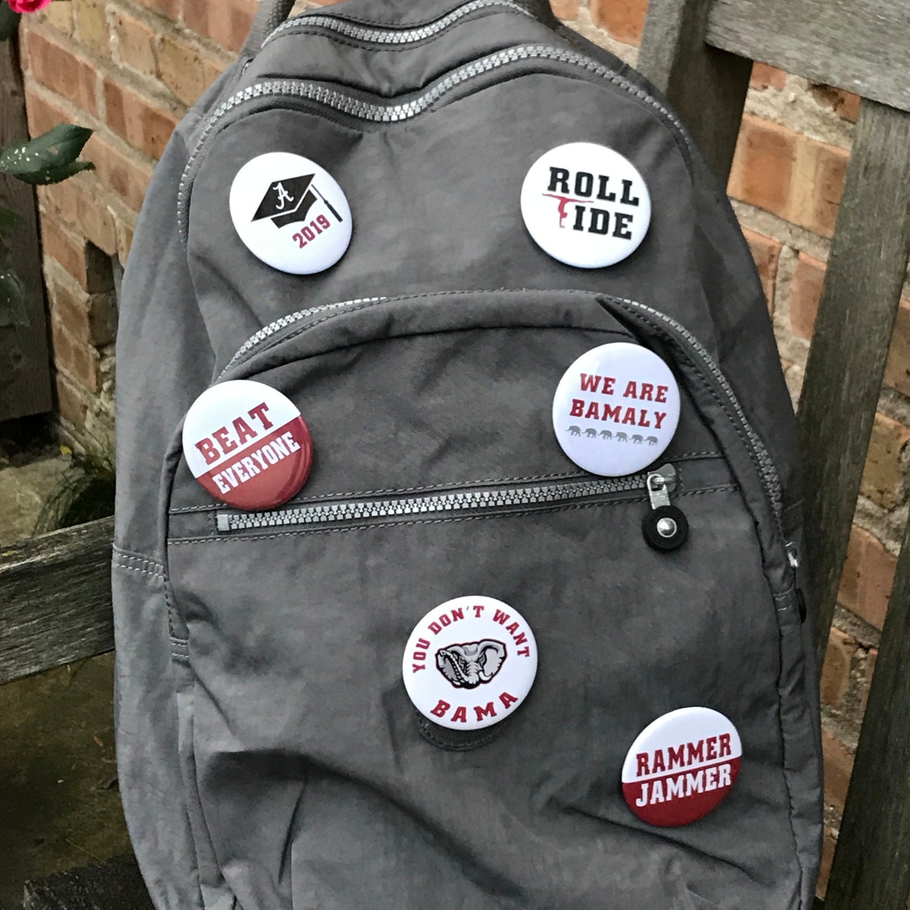 BEAT GEORGIA Alabama Crimson Tide 2.25&quot; Gameday Button Pins Badges