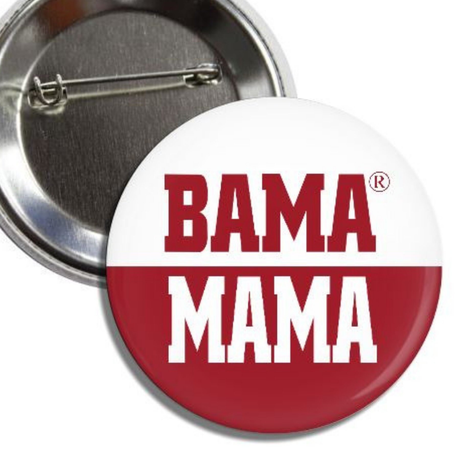 BAMA MAMA University of Alabama Parent 2.25" Button Pin Badge