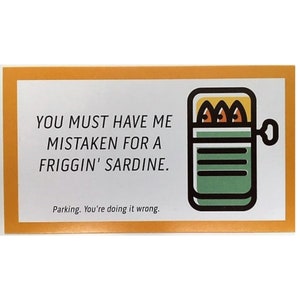 Funny Bad Parking Cards Set of 20 Perfect Gift for Stocking Stuffer, Gag Gift and Party Favor. image 3