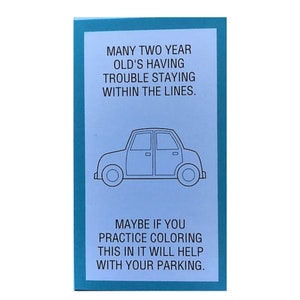 Funny Bad Parking Cards Set of 20 Perfect Gift for Stocking Stuffer, Gag Gift and Party Favor. image 5