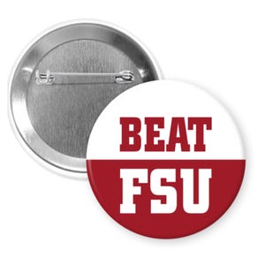 BEAT FLORIDA STATE Alabama Crimson Tide 2.25&quot; Gameday Button Pins Badges