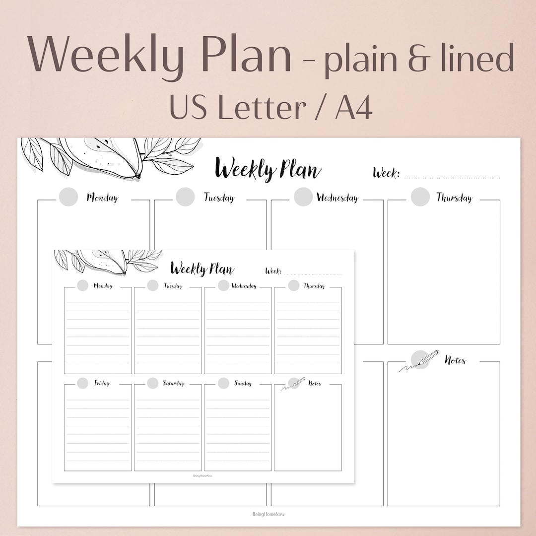 Weekly to Do List Printable | Weekly Organizer | Weekly Task ...