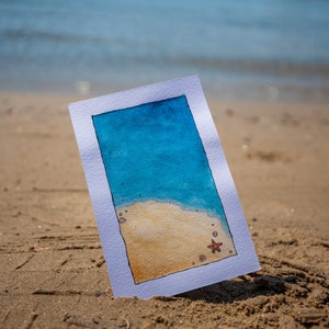 Aquarell Karte / Postkarte / Geschenkkarte / Geburtstagskarte / Urlaubskarte / Süßes Geschenk / Grußkarten