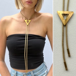 Brass Open Triangle bolo