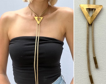 Brass Open Triangle bolo