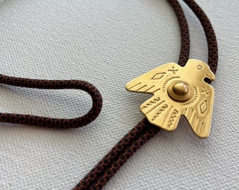 Brass Thunderbird Bolo